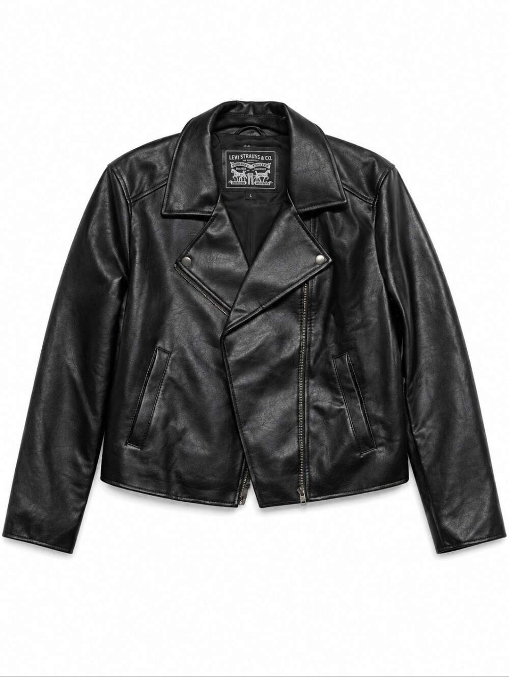 Levi's Black Faux Leather Moto Jacket